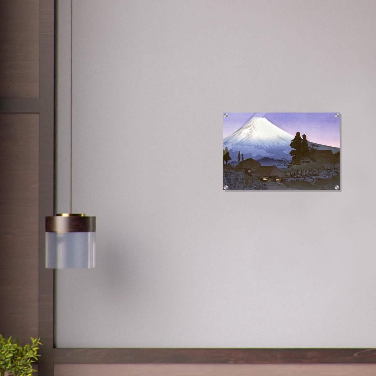 Mt. Fuji from Mizukubo by Takahashi Shotei (Hiroaki) - Acrylic Print - 40x60 cm / 16x24″ -