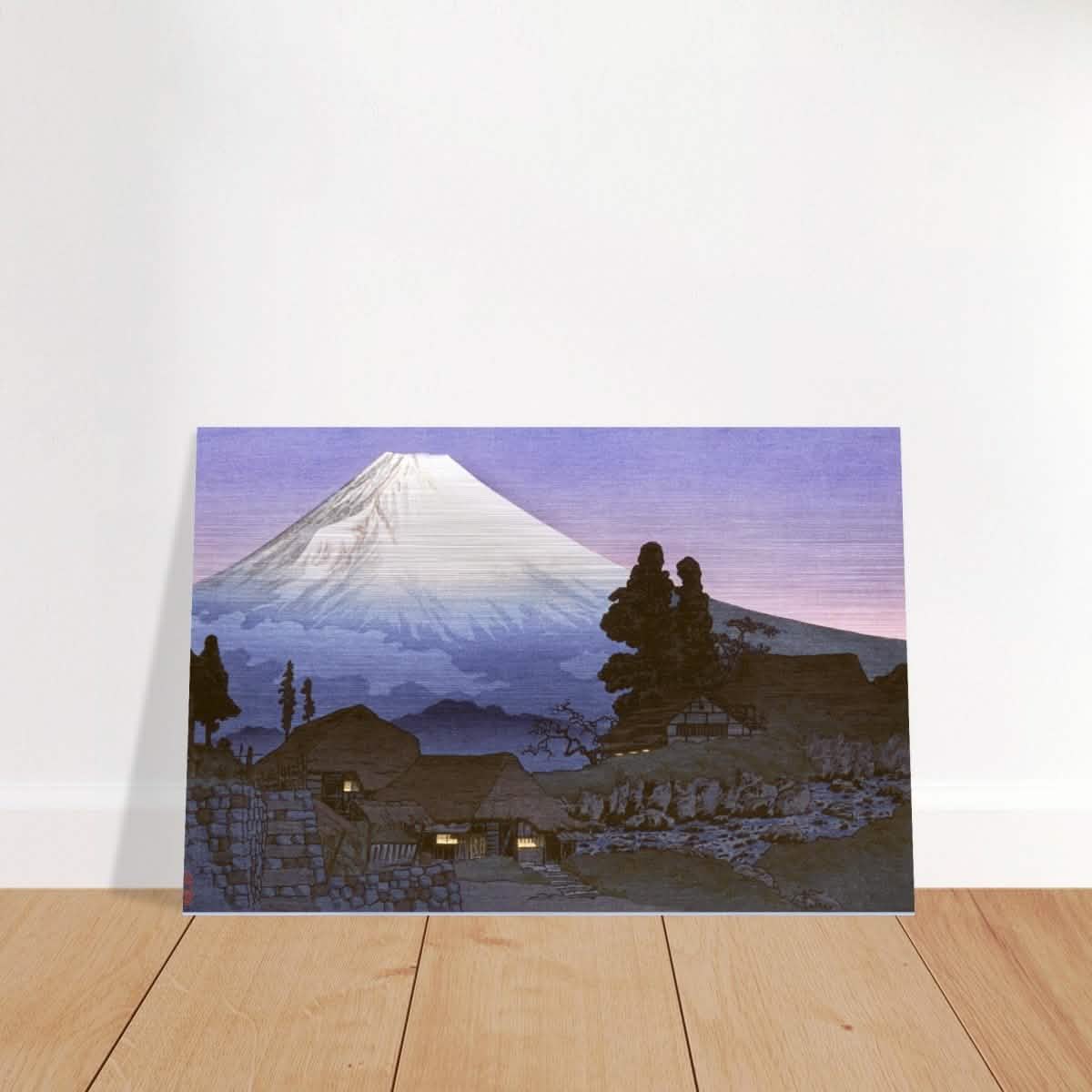 Mt. Fuji from Mizukubo by Takahashi Shotei (Hiroaki) - Brushed Aluminum Print - 30x45 cm / 12x18″ -
