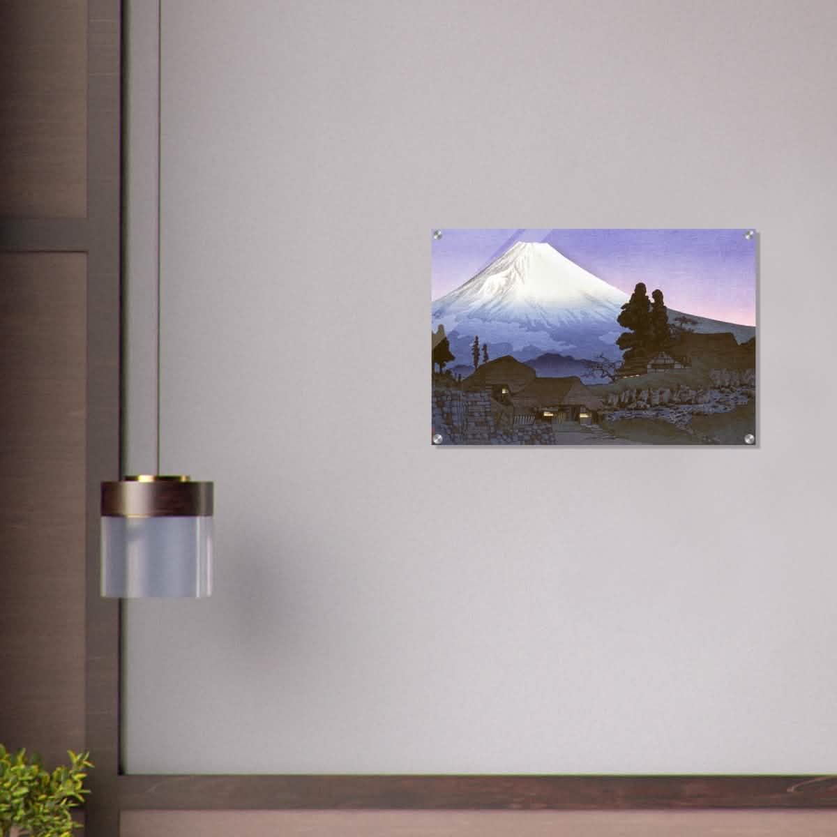 Mt. Fuji from Mizukubo by Takahashi Shotei (Hiroaki) - Acrylic Print - 50x75 cm / 20x30″ -