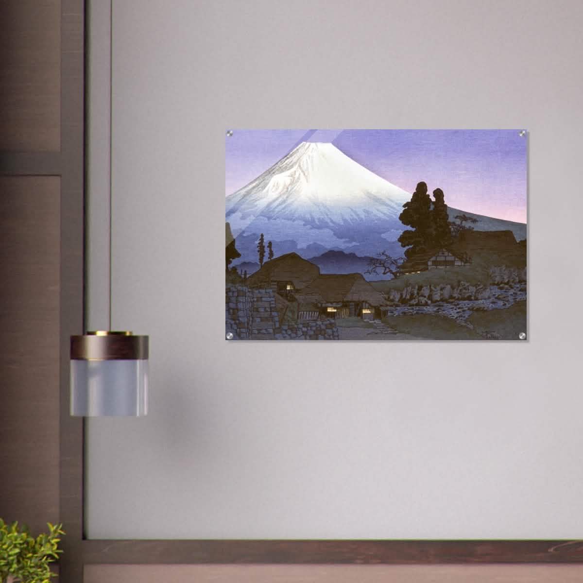 Mt. Fuji from Mizukubo by Takahashi Shotei (Hiroaki) - Acrylic Print - 70x100 cm / 28x40″ -