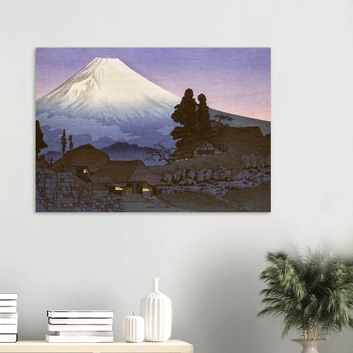 Mt. Fuji from Mizukubo by Takahashi Shotei (Hiroaki) - Wood Prints - 70x100 cm / 28x40″ - 20 mm