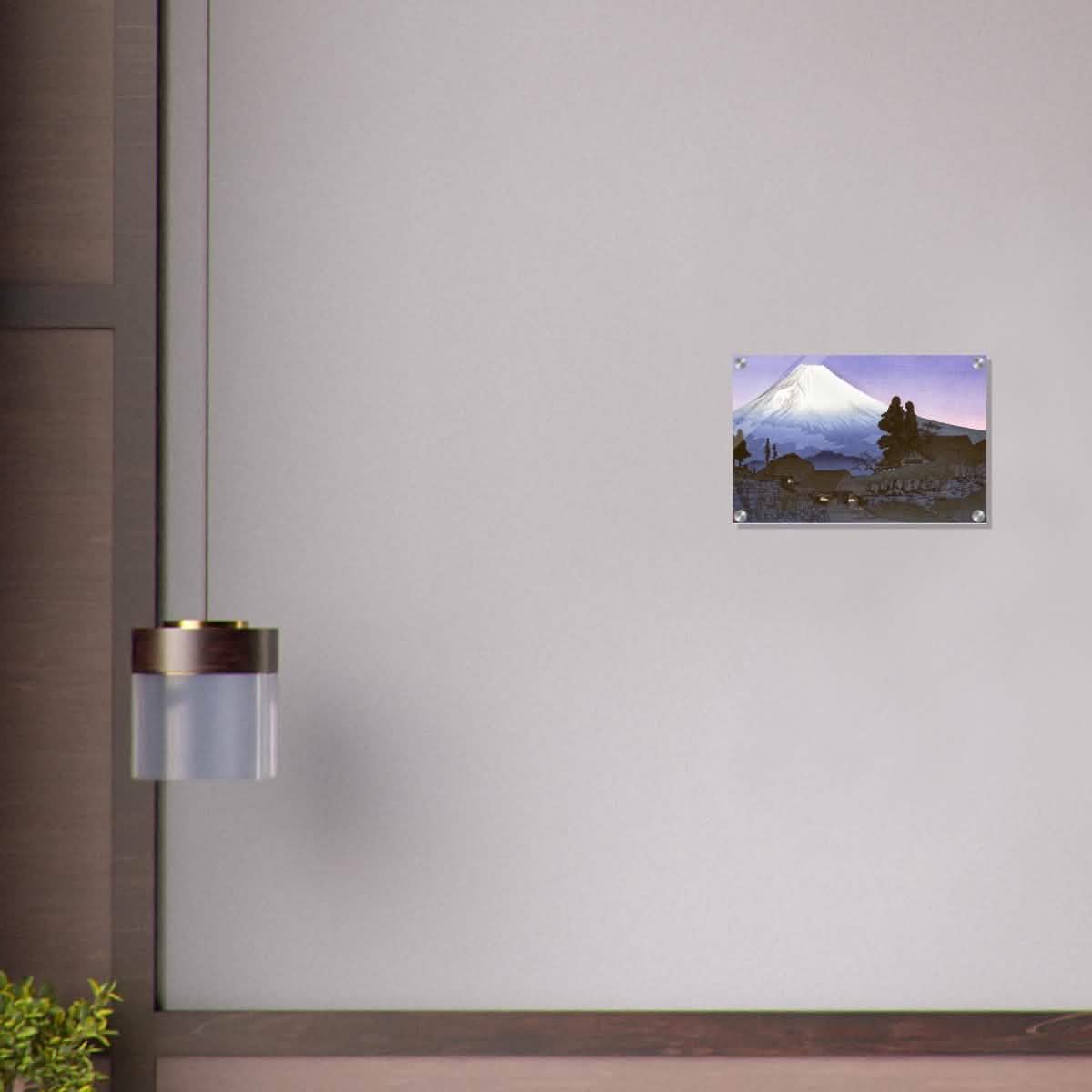 Mt. Fuji from Mizukubo by Takahashi Shotei (Hiroaki) - Acrylic Print - 30x45 cm / 12x18″ -