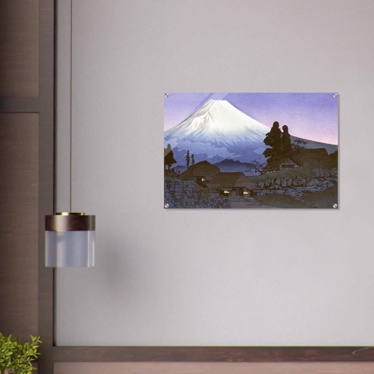 Mt. Fuji from Mizukubo by Takahashi Shotei (Hiroaki) - Acrylic Print - 60x90 cm / 24x36″ -