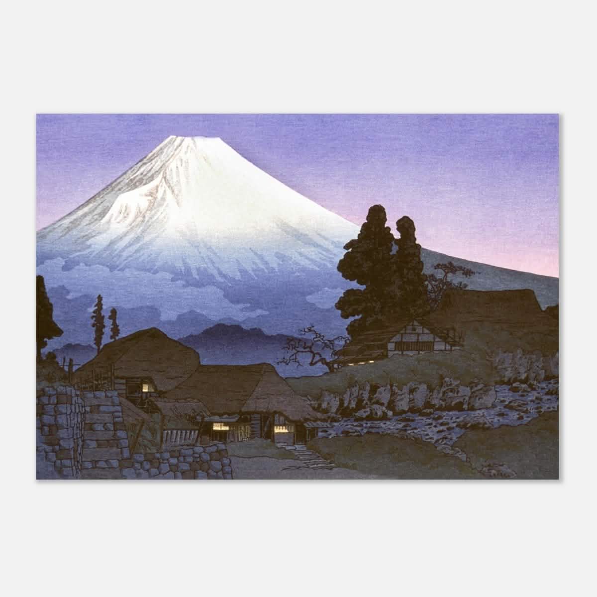 Mt. Fuji from Mizukubo by Takahashi Shotei (Hiroaki) - Aluminum Print - 70x100 cm / 28x40″ -
