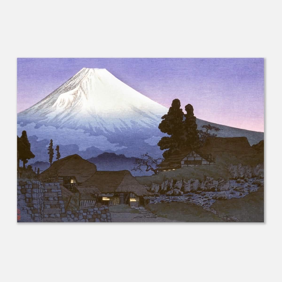 Mt. Fuji from Mizukubo by Takahashi Shotei (Hiroaki) - Aluminum Print - 50x75 cm / 20x30″ -