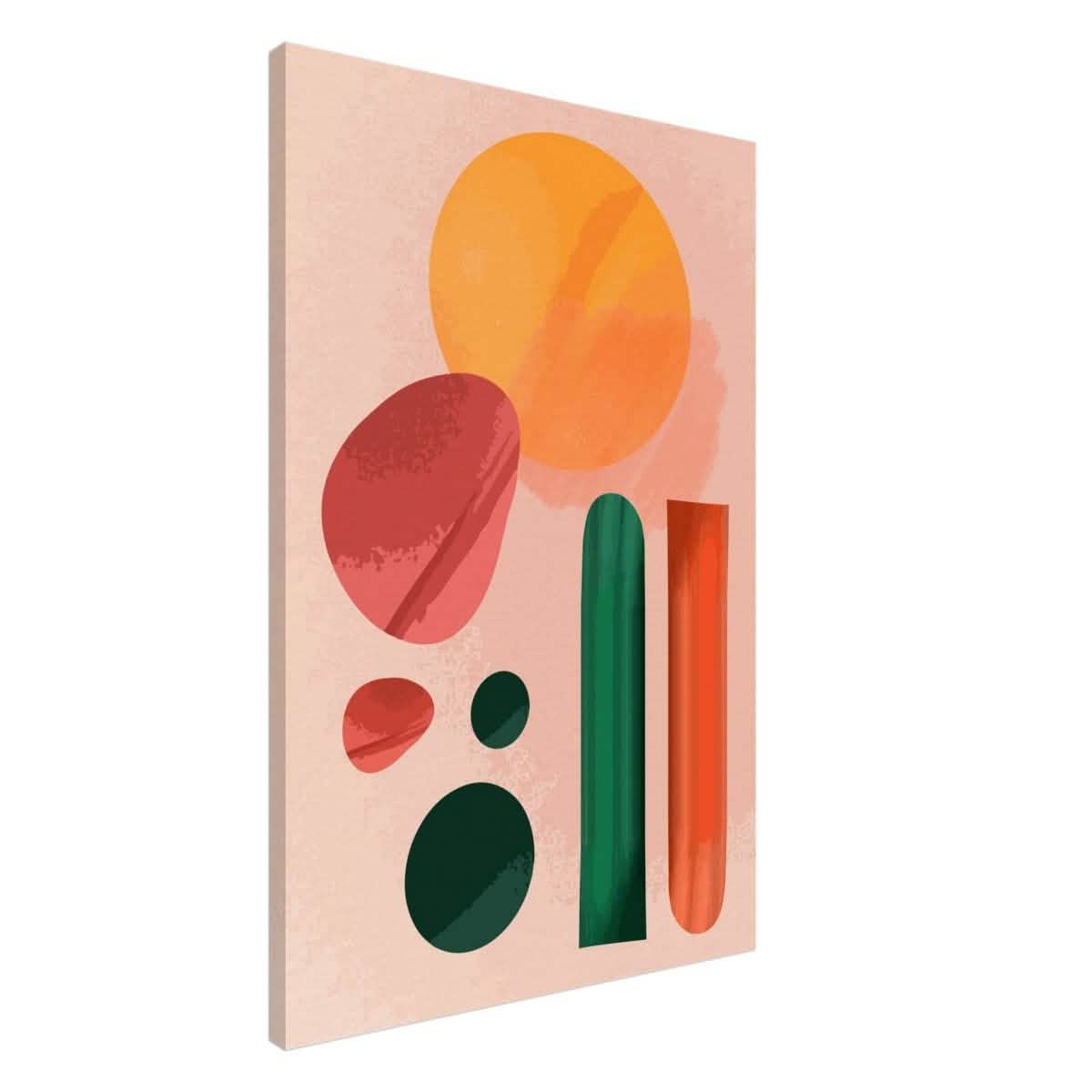 Muted Vibrance | Abstract Minimalism | wall art print - Canvas - 30x45 cm / 12x18″ -