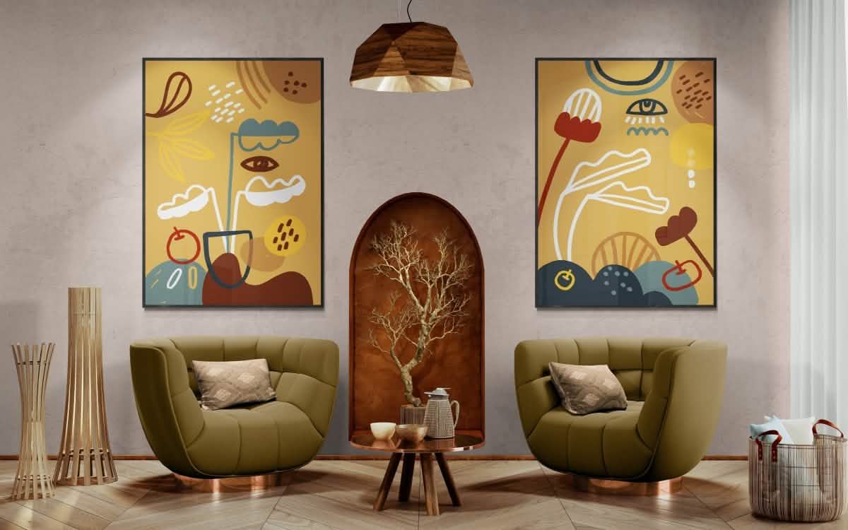 Natural Brown Essence Set - Canvas - 30X45 CM / 12X18″ -