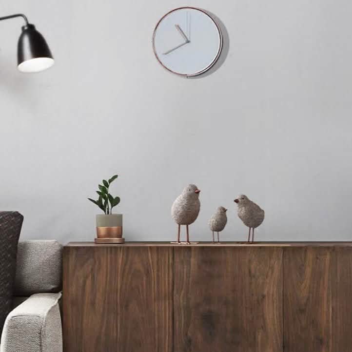 Nordic Sandstone Resin Chick Sculpture – Modern Animal Figurine Decor - L - Chick -