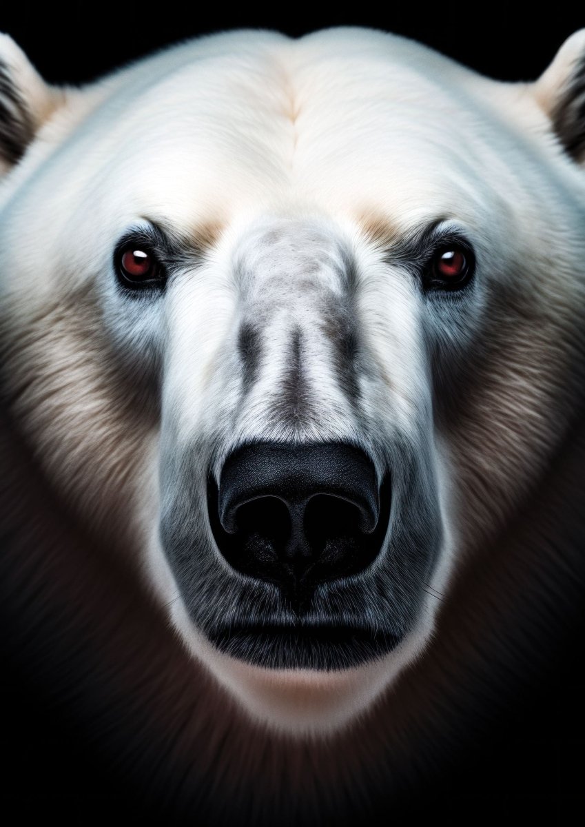 "Northern Kings" – Choose Your Polar Bear Portrait: Guardian, Sentinel, or Sovereign - 30x45 cm / 12x18″ - Design 3 - Acrylic Print