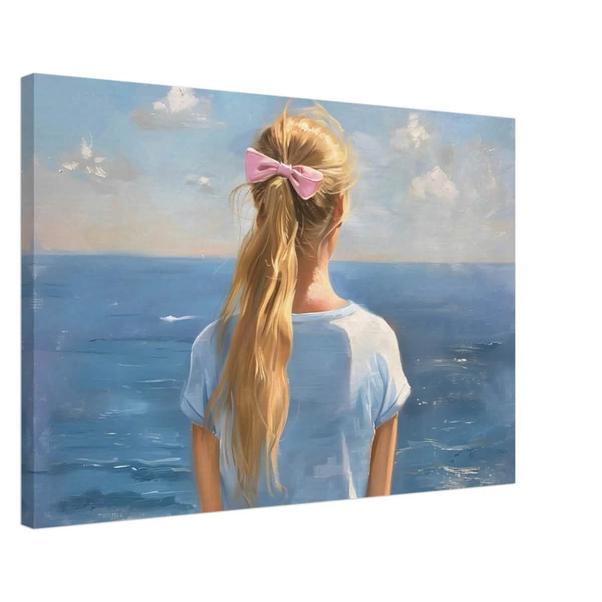 Ocean Reverie: A Journey into Serenity and Reflection | Contemporary Realism | wall art print - Canvas - 50x75 cm / 20x30″ -