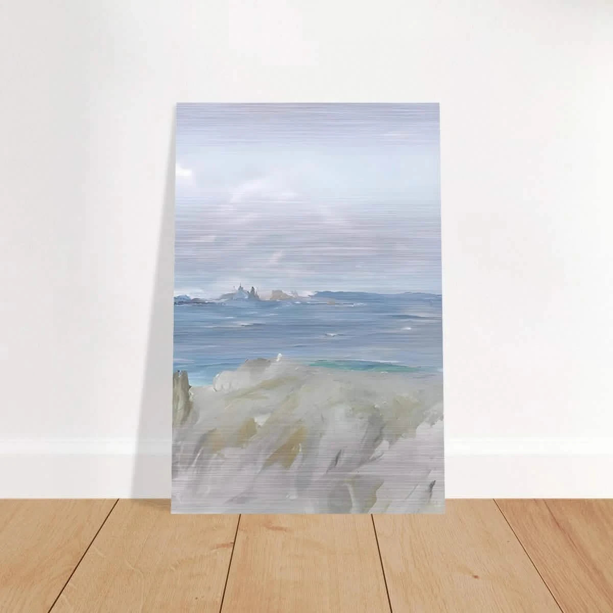 Ocean's Serenity – A Tranquil Seascape Masterpiece | Wall art print - Brushed Aluminum Print - 50x75 cm / 20x30″ -