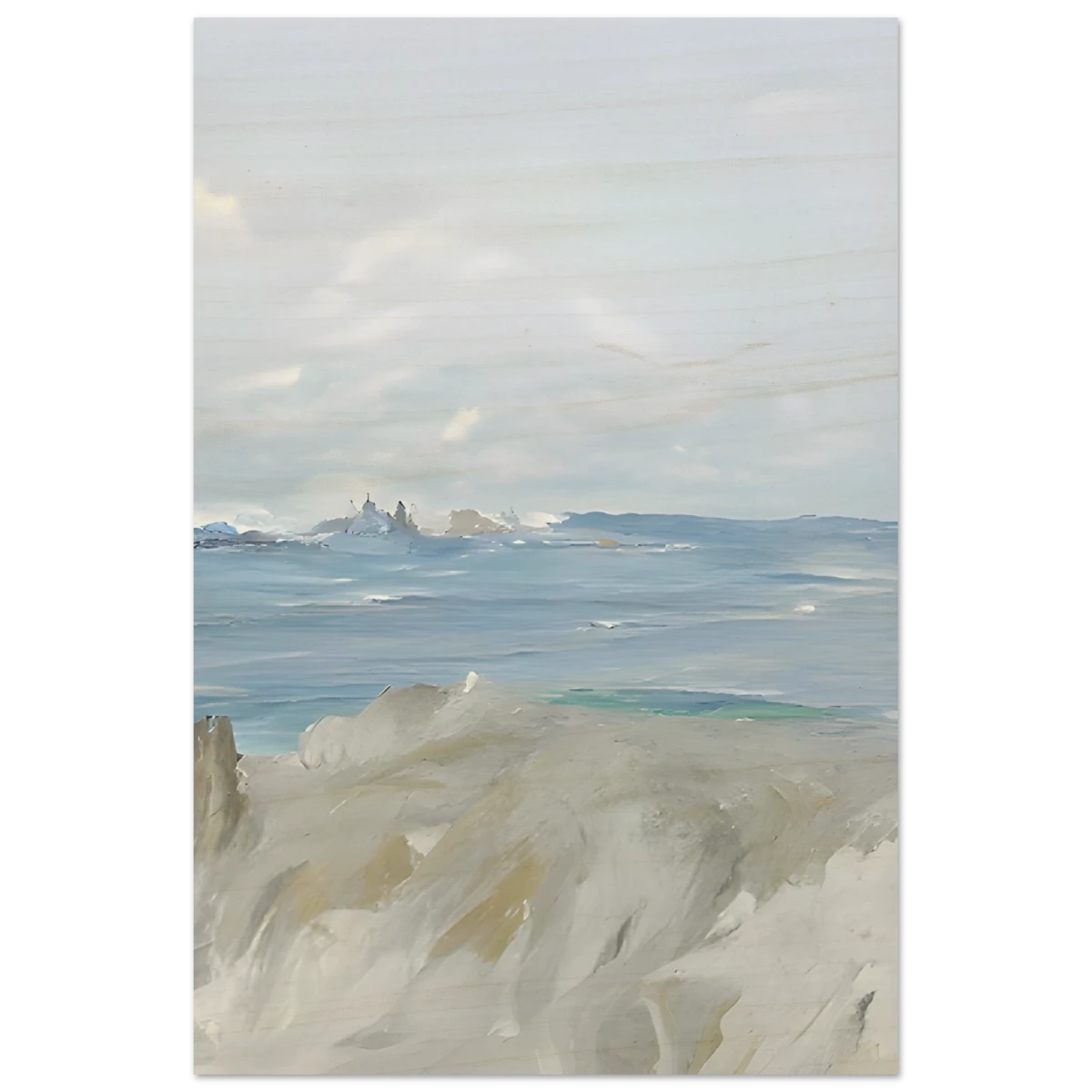 Ocean's Serenity – A Tranquil Seascape Masterpiece | Wall art print - Wood Prints - 40x60 cm / 16x24″ -