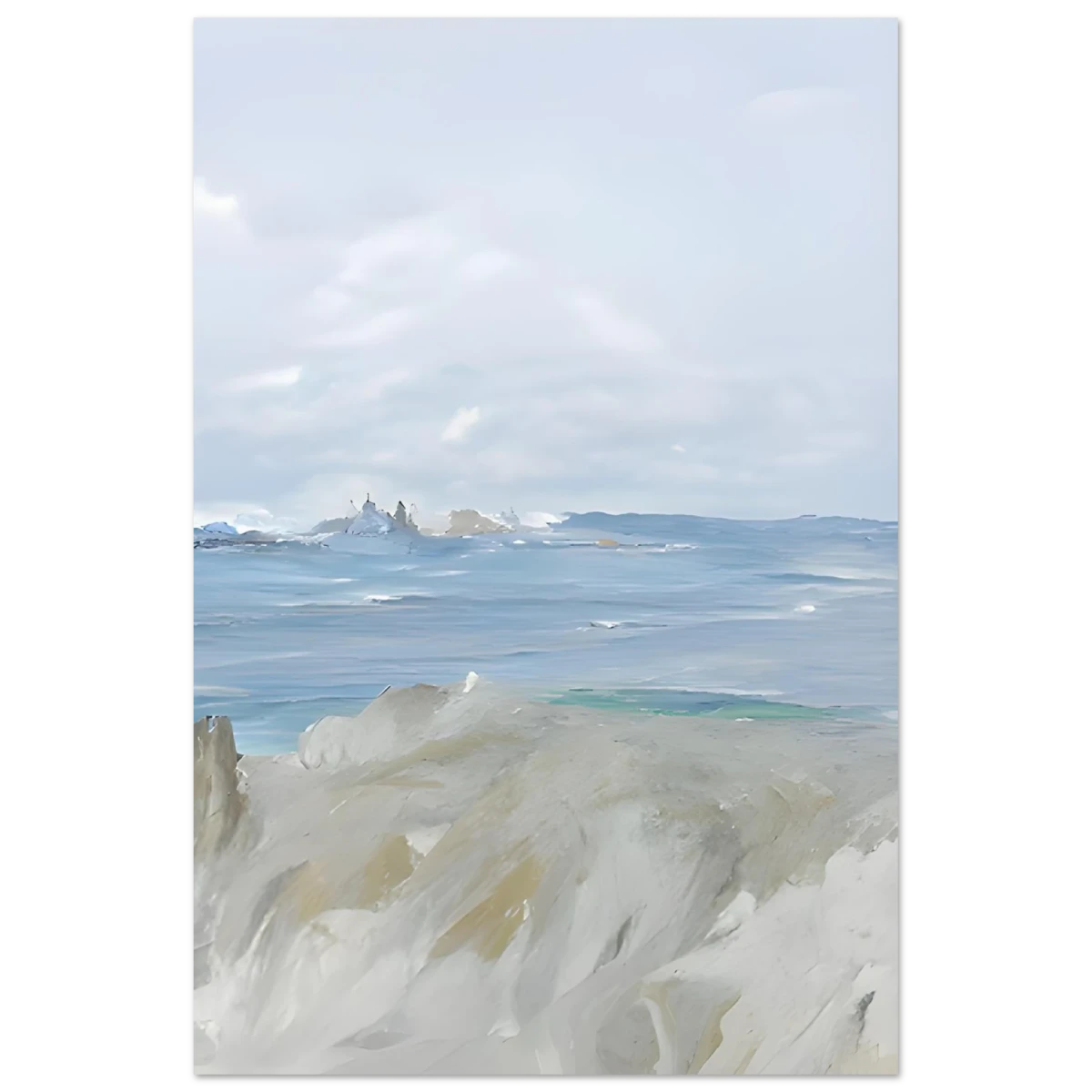 Ocean's Serenity – A Tranquil Seascape Masterpiece | Wall art print - Aluminum Print - 40x60 cm / 16x24″ -