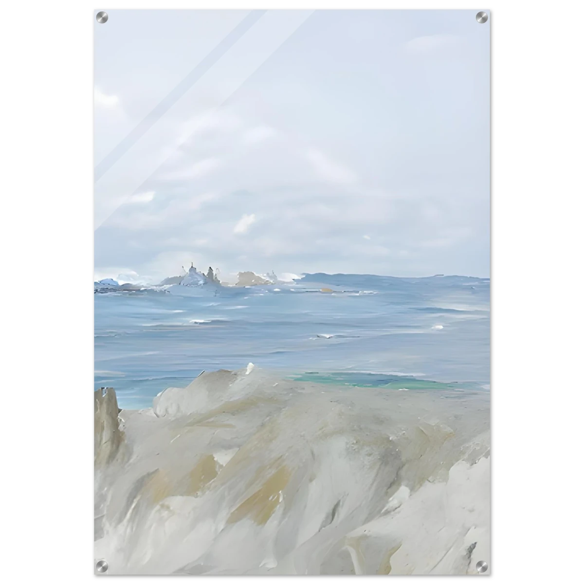 Ocean's Serenity – A Tranquil Seascape Masterpiece | Wall art print - Acrylic Print - 70x100 cm / 28x40″ -