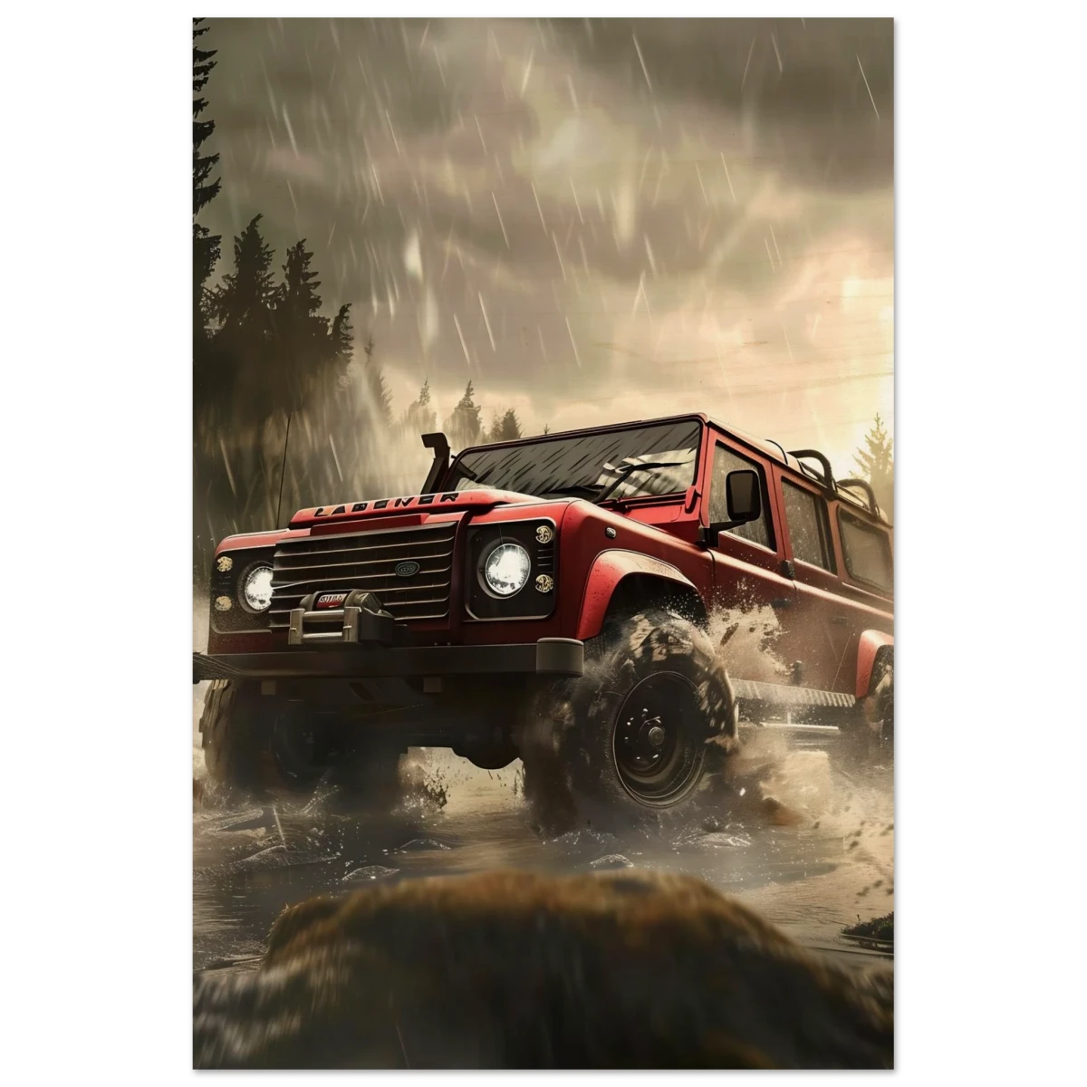 Off - Road Legend – Conquer the Wild | Wall art - Wood Prints - 20x30 cm / 8x12″ -
