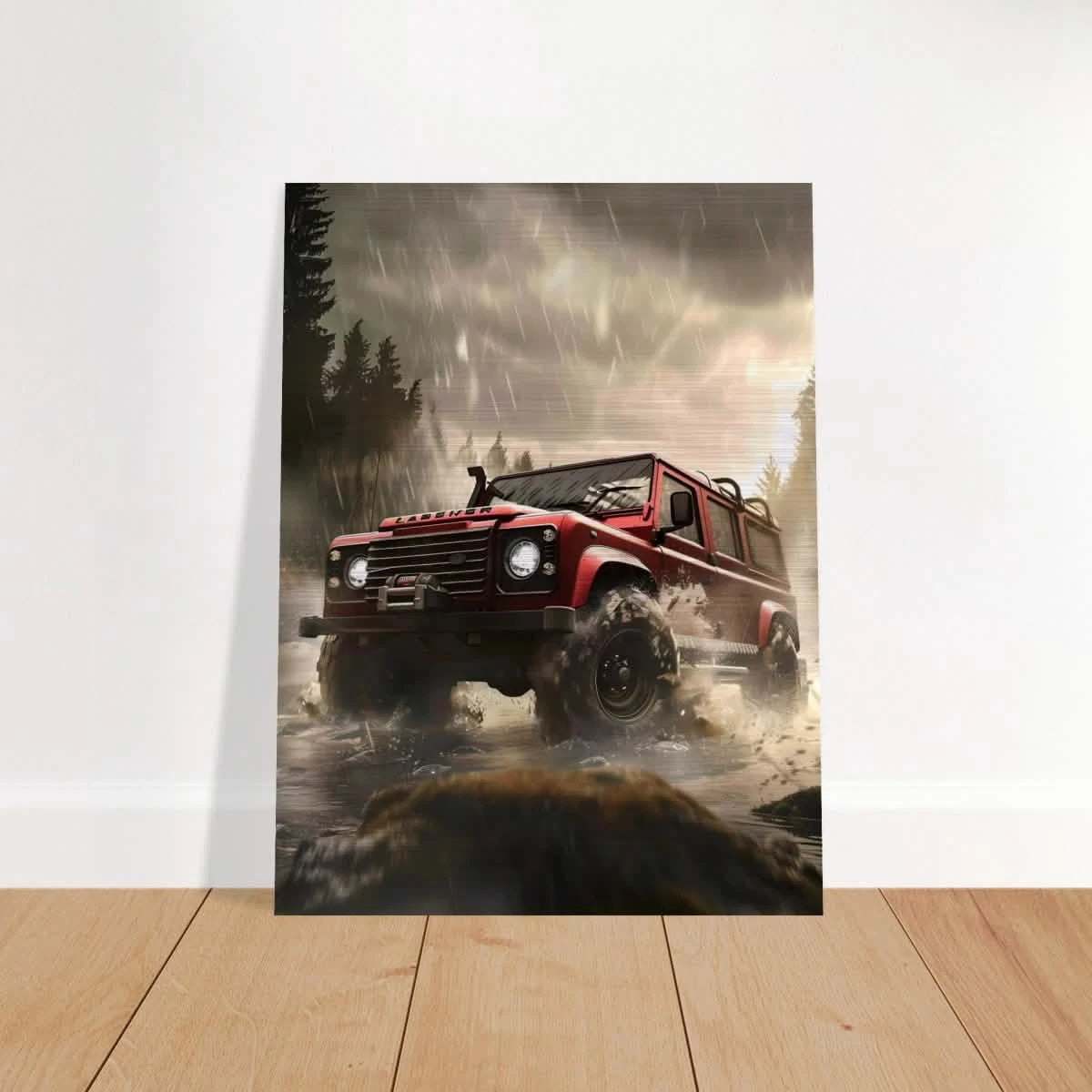 Off - Road Legend – Conquer the Wild | Wall art - Brushed Aluminum Print - 30x40 cm / 12x16″ -