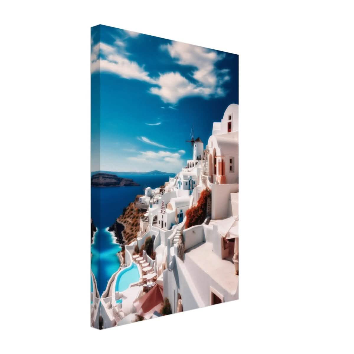 Oia, Santorini, Greece | Da Vinci City & Scenic Views wall art Print - Canvas - 30x45 cm / 12x18″ -