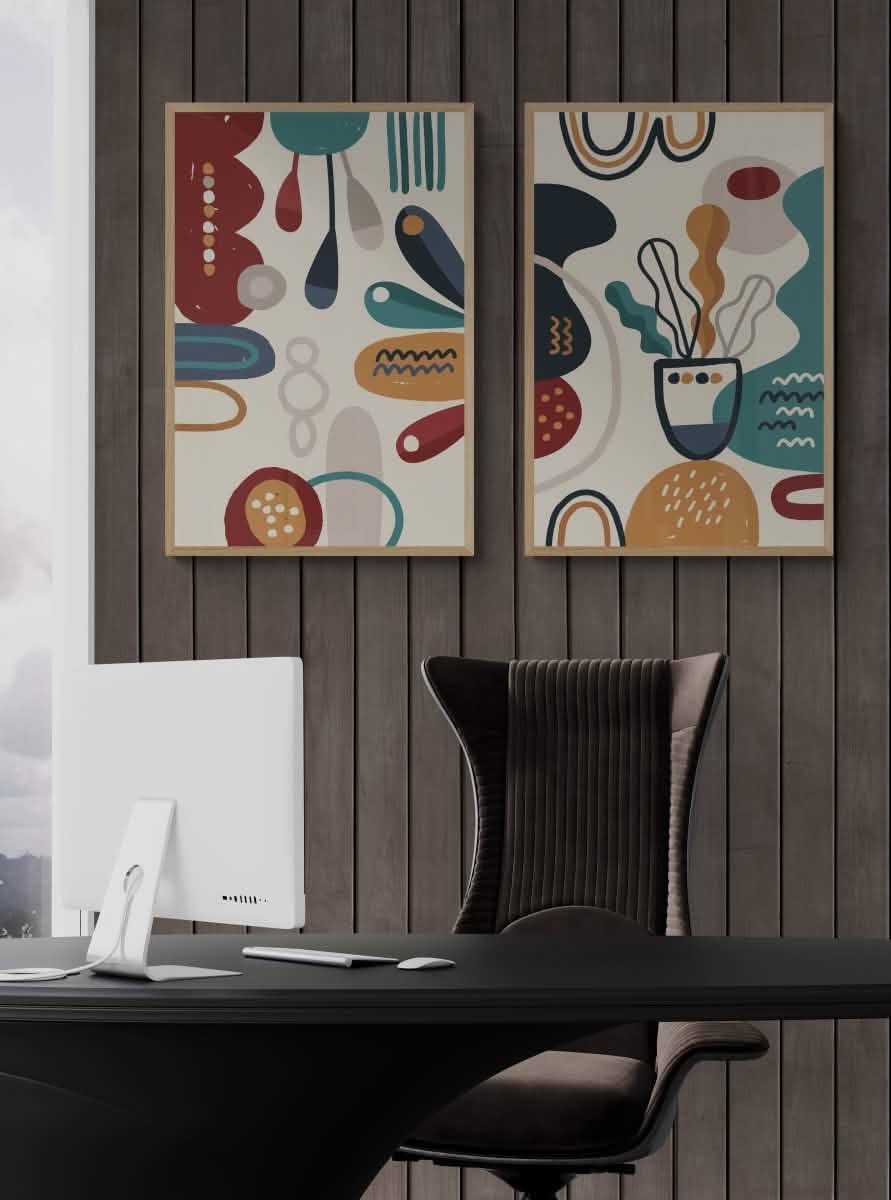 Organic Oasis Duo - Canvas - 30X45 CM / 12X18″ -