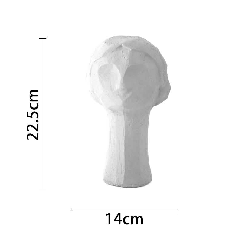 Original plaster sculpture of human body - Woman grey -