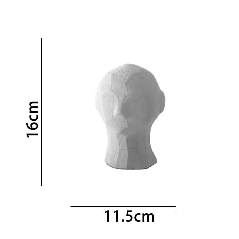 Original plaster sculpture of human body - Oneself grey -