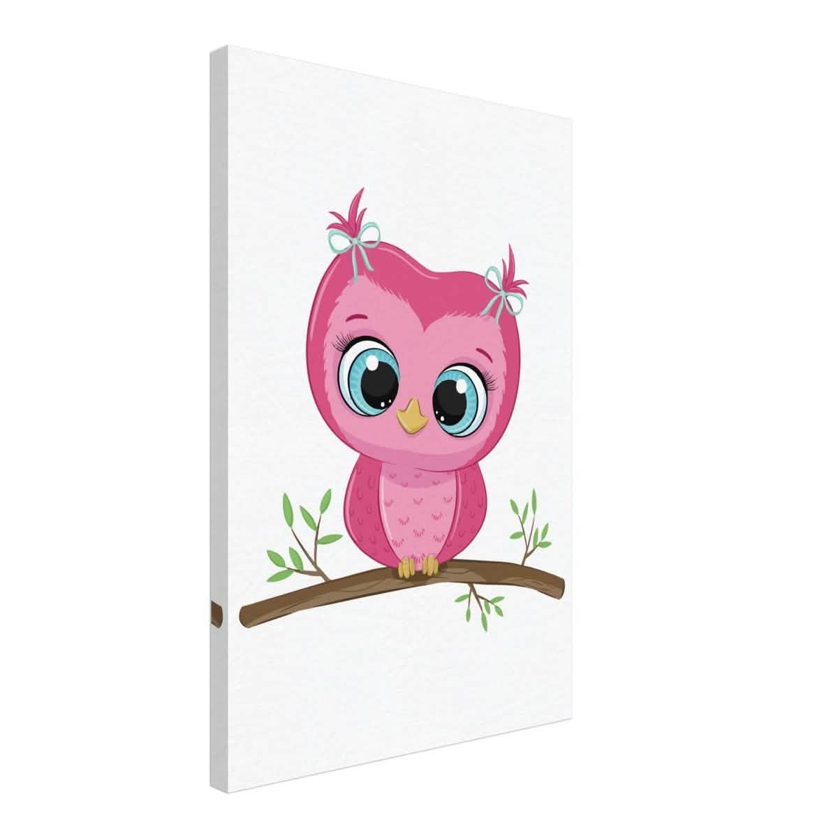 Owl You Need is Love | Kids Room Canvas Wall Art Print – Immersive Nursery Decor with Enhanced Texture - 40x60 cm / 16x24″ - Design Option 2 -