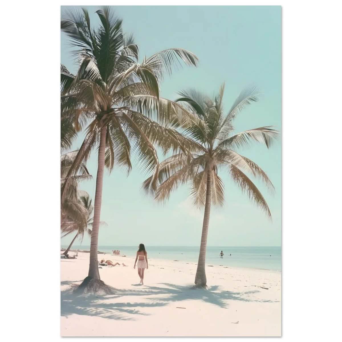 Palm Breeze Retreat | Wall art Print - 50x75 cm / 20x30″ - Aluminum Print -