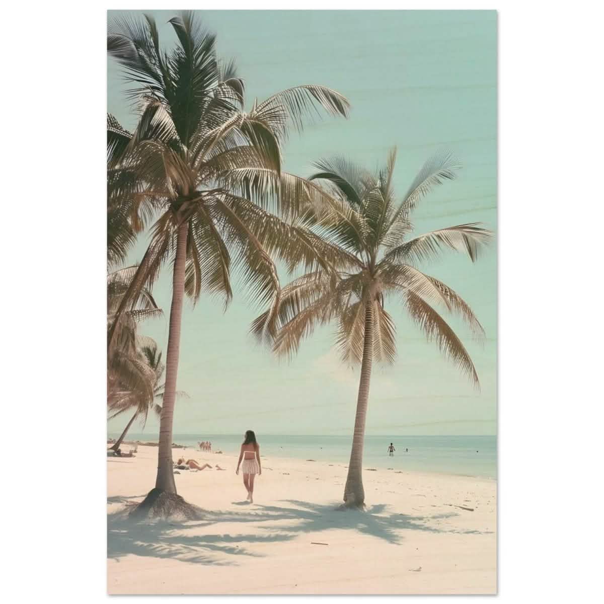 Palm Breeze Retreat | Wall art Print - 60x90 cm / 24x36″ - Wood Prints -