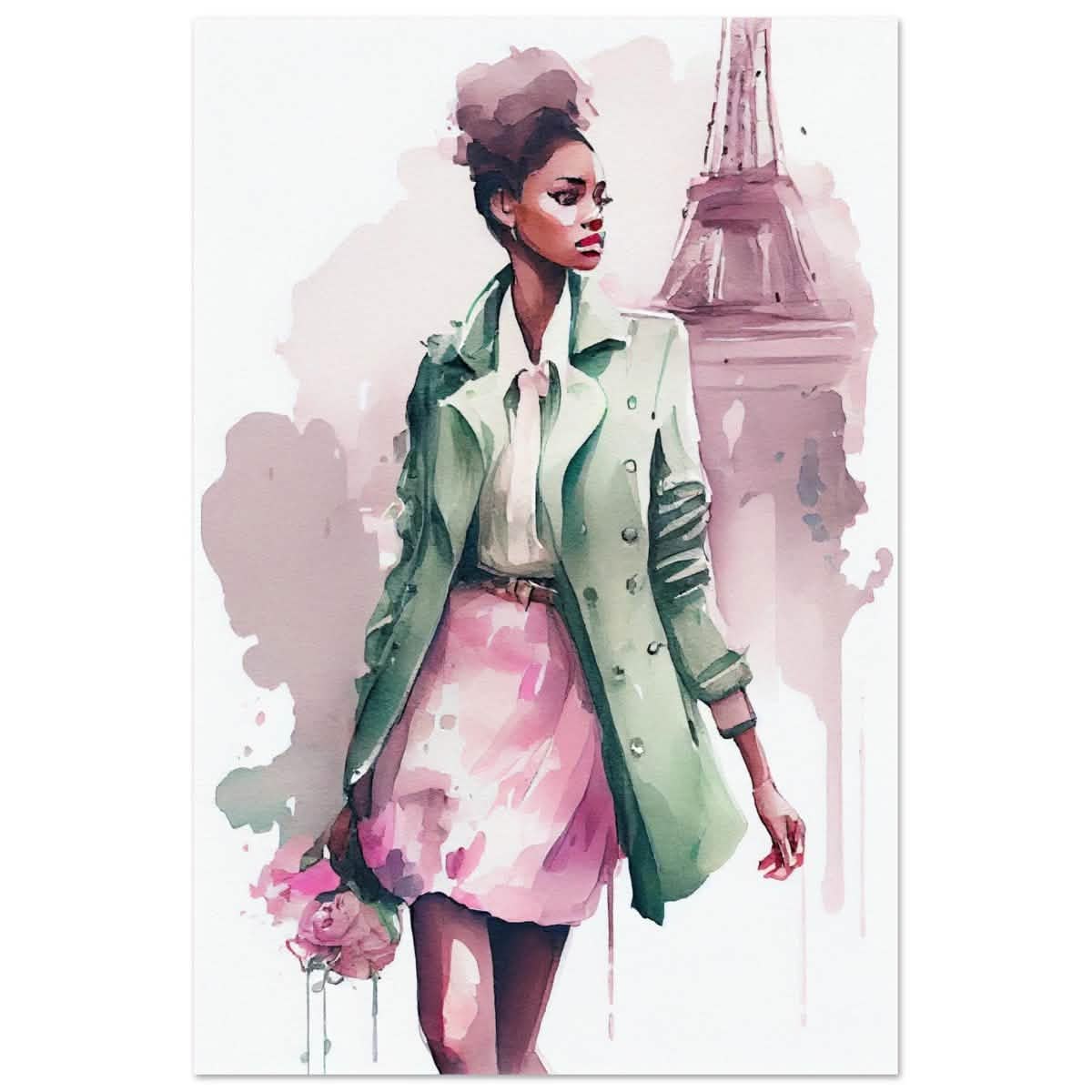 Parisian Dreams | Modern Figurative Art - Aluminum Print - 50x75 cm / 20x30″ -