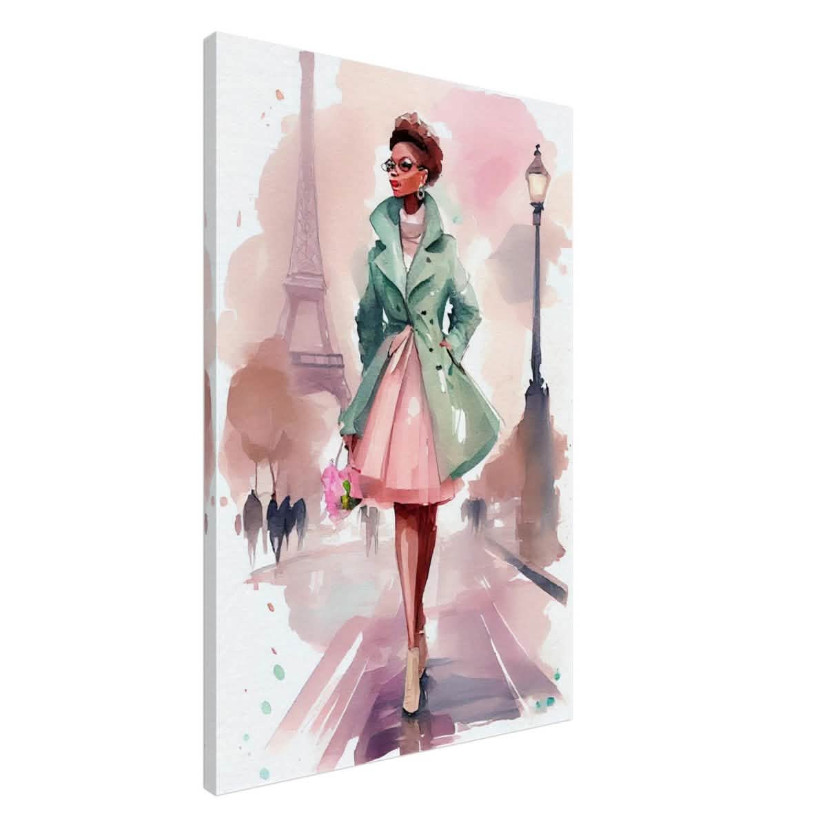 Parisian Grace | Modern Figurative Art - Canvas - 60x90 cm / 24x36″ -