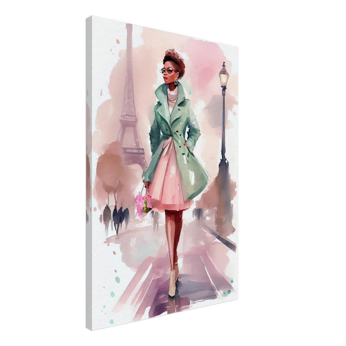 Parisian Grace | Modern Figurative Art - Canvas - 50x75 cm / 20x30″ -