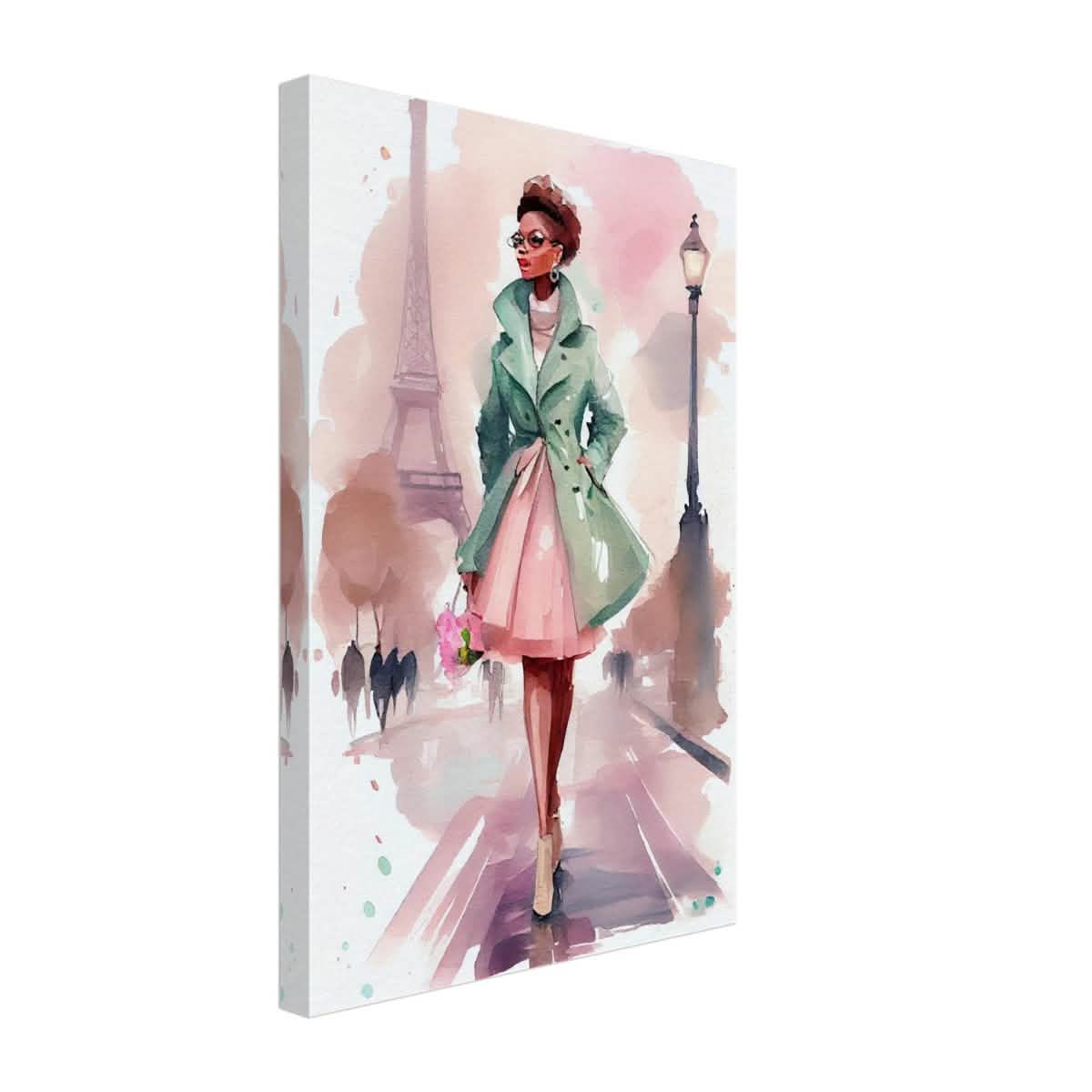 Parisian Grace | Modern Figurative Art - Canvas - 30x45 cm / 12x18″ -
