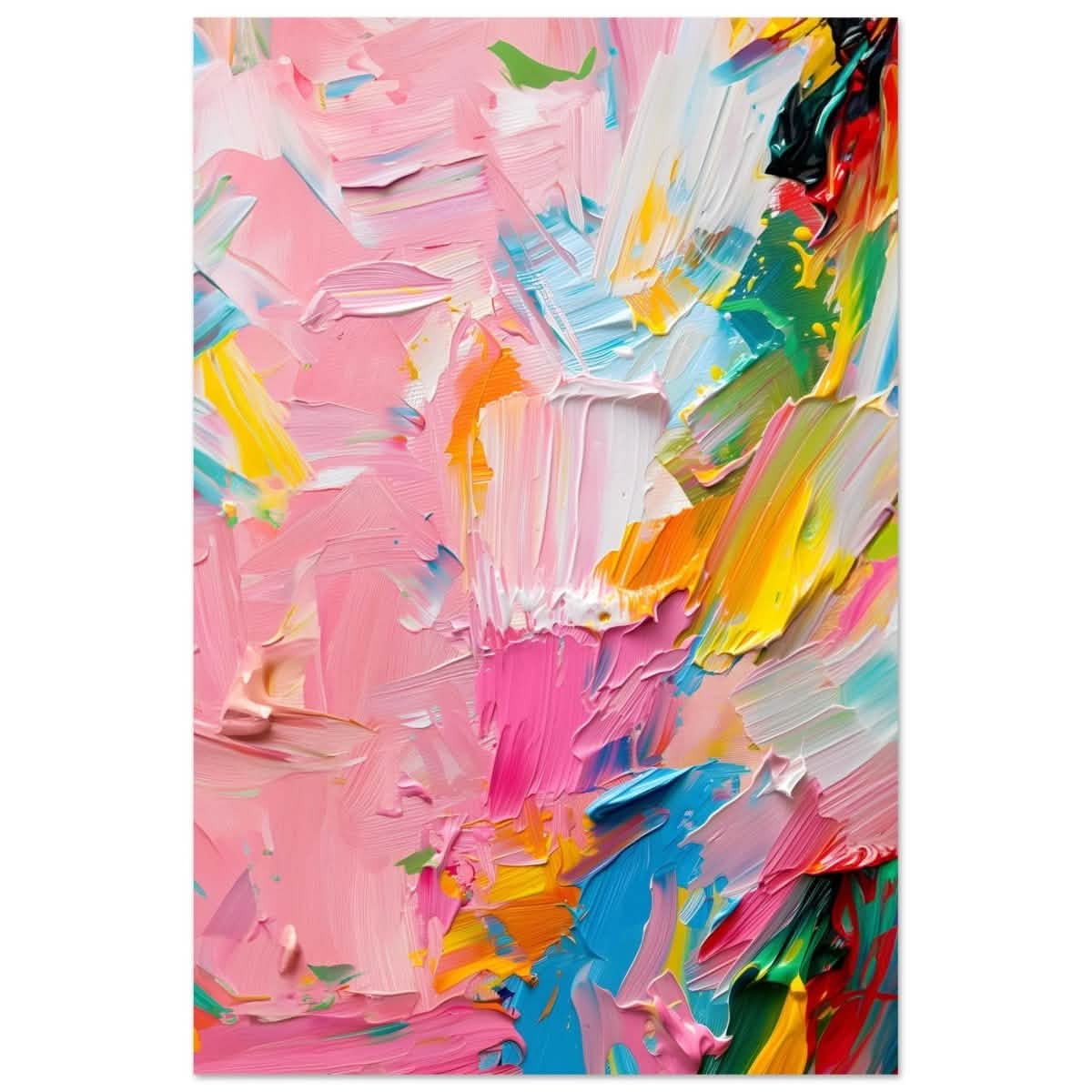 Pastel Explosion | Modern Abstract Art | wall art print - Aluminum Print - 30x45 cm / 12x18″ -