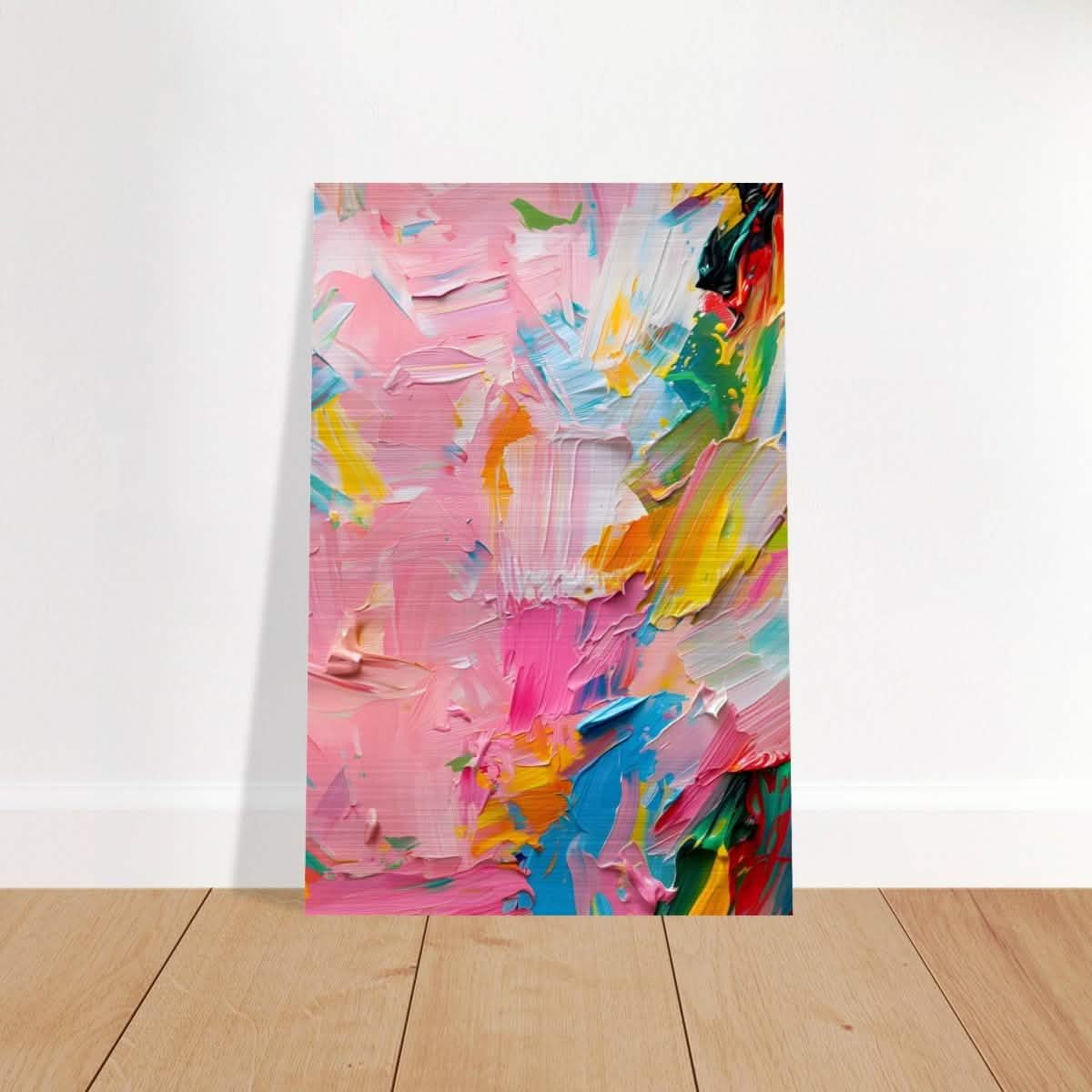 Pastel Explosion | Modern Abstract Art | wall art print - Brushed Aluminum Print - 30x45 cm / 12x18″ -