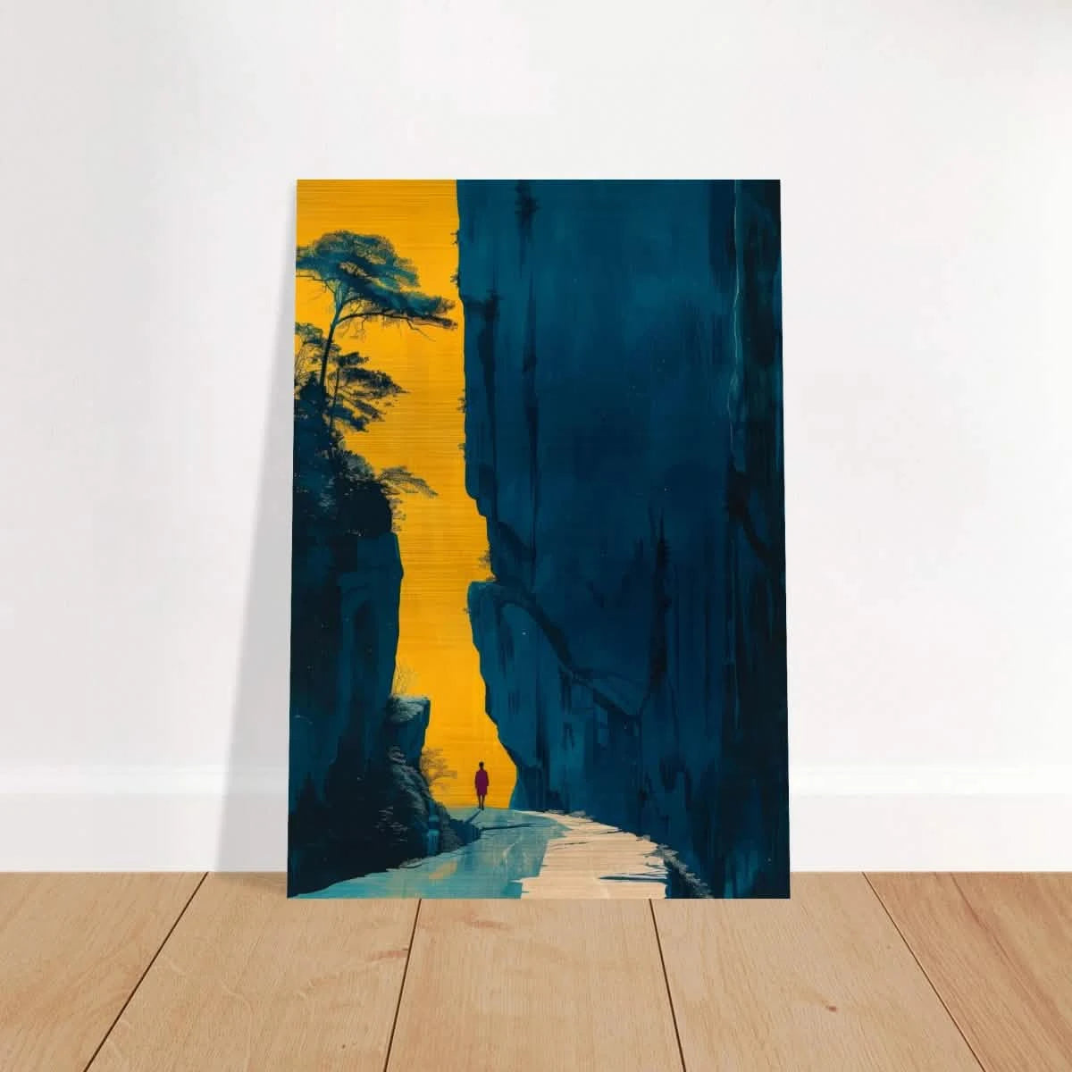 Path of Solitude – Modern Scenic Wall Art - Brushed Aluminum Print - 70x100 cm / 28x40″ -