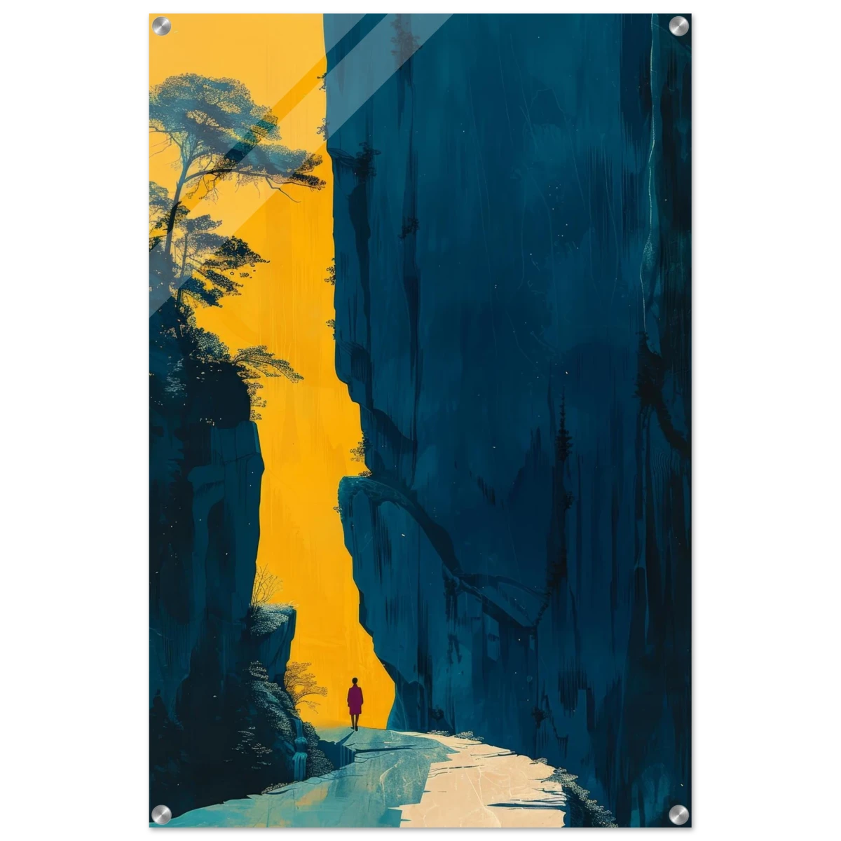 Path of Solitude – Modern Scenic Wall Art - Acrylic Print - 60x90 cm / 24x36″ -