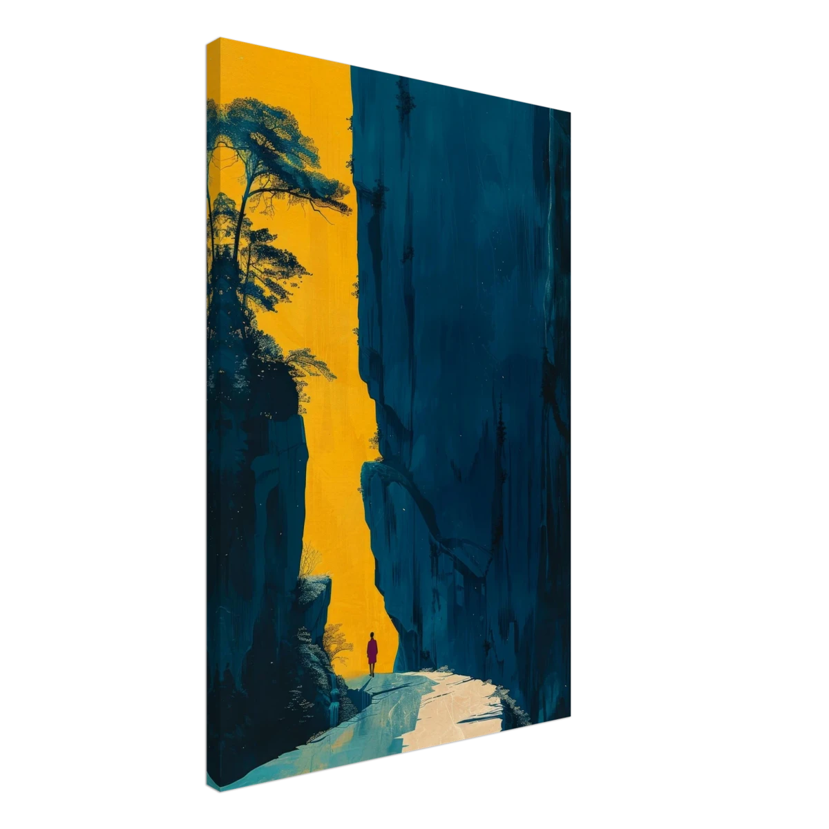 Path of Solitude – Modern Scenic Wall Art - Canvas - 50x75 cm / 20x30″ -