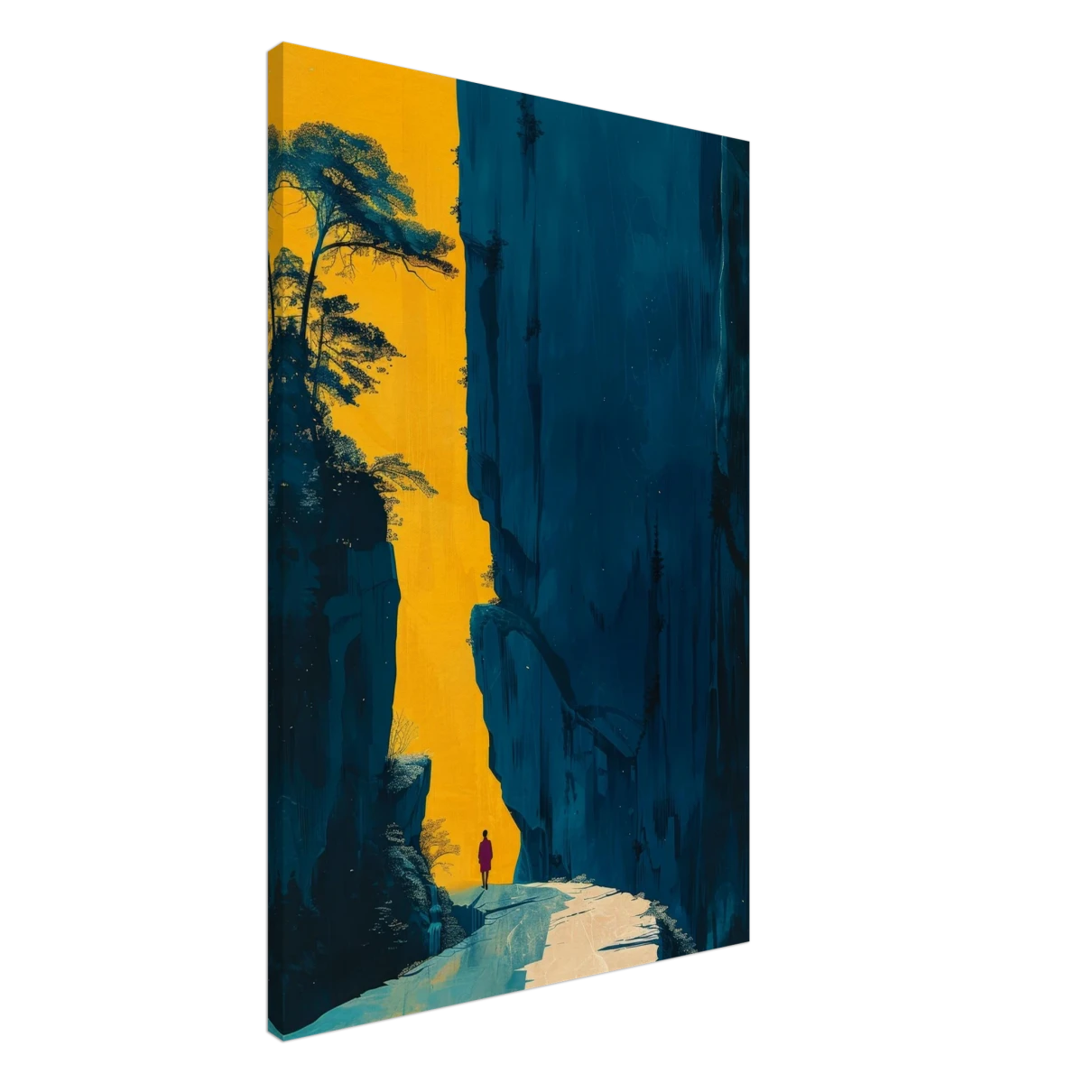 Path of Solitude – Modern Scenic Wall Art - Canvas - 60x90 cm / 24x36″ -