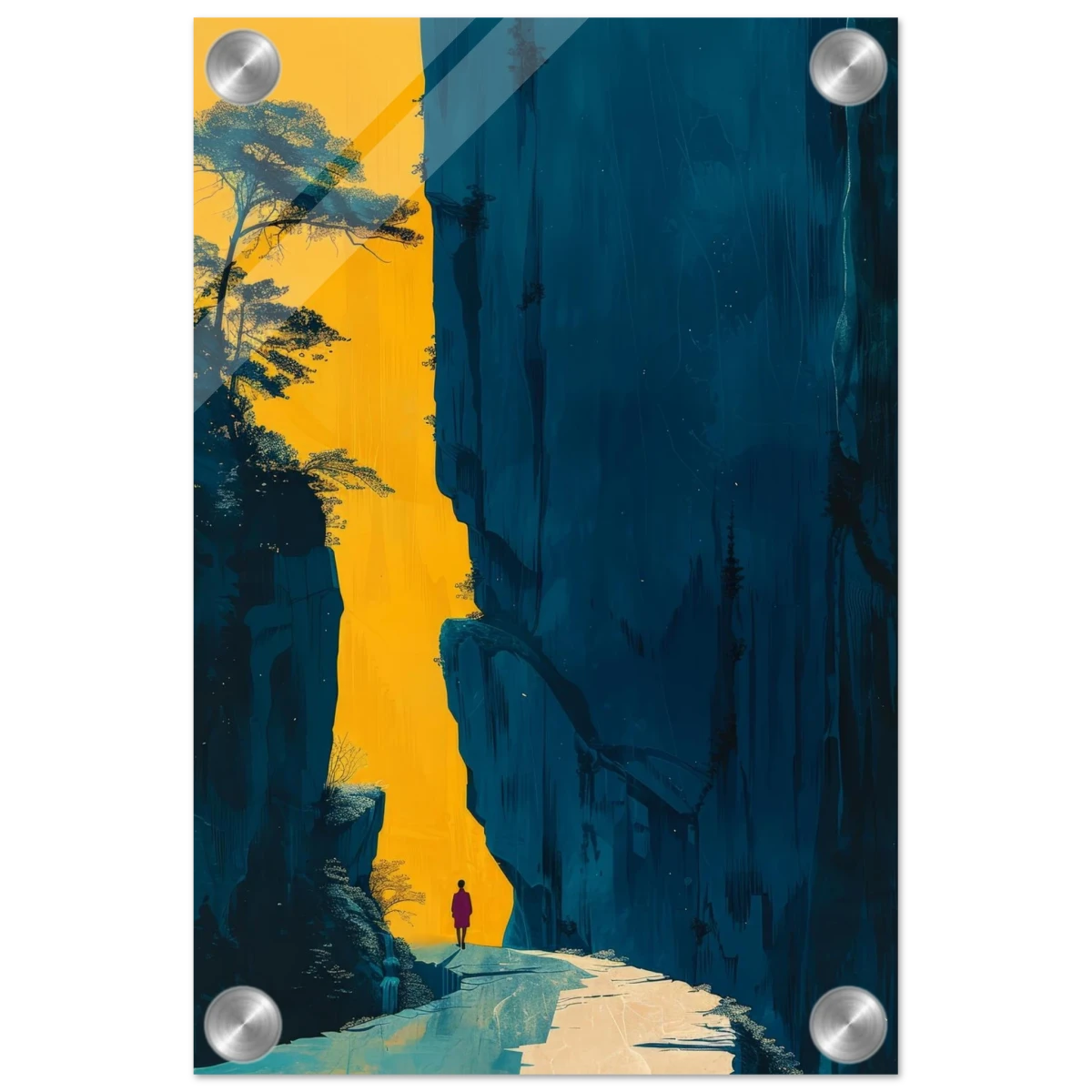 Path of Solitude – Modern Scenic Wall Art - Acrylic Print - 20x30 cm / 8x12″ -