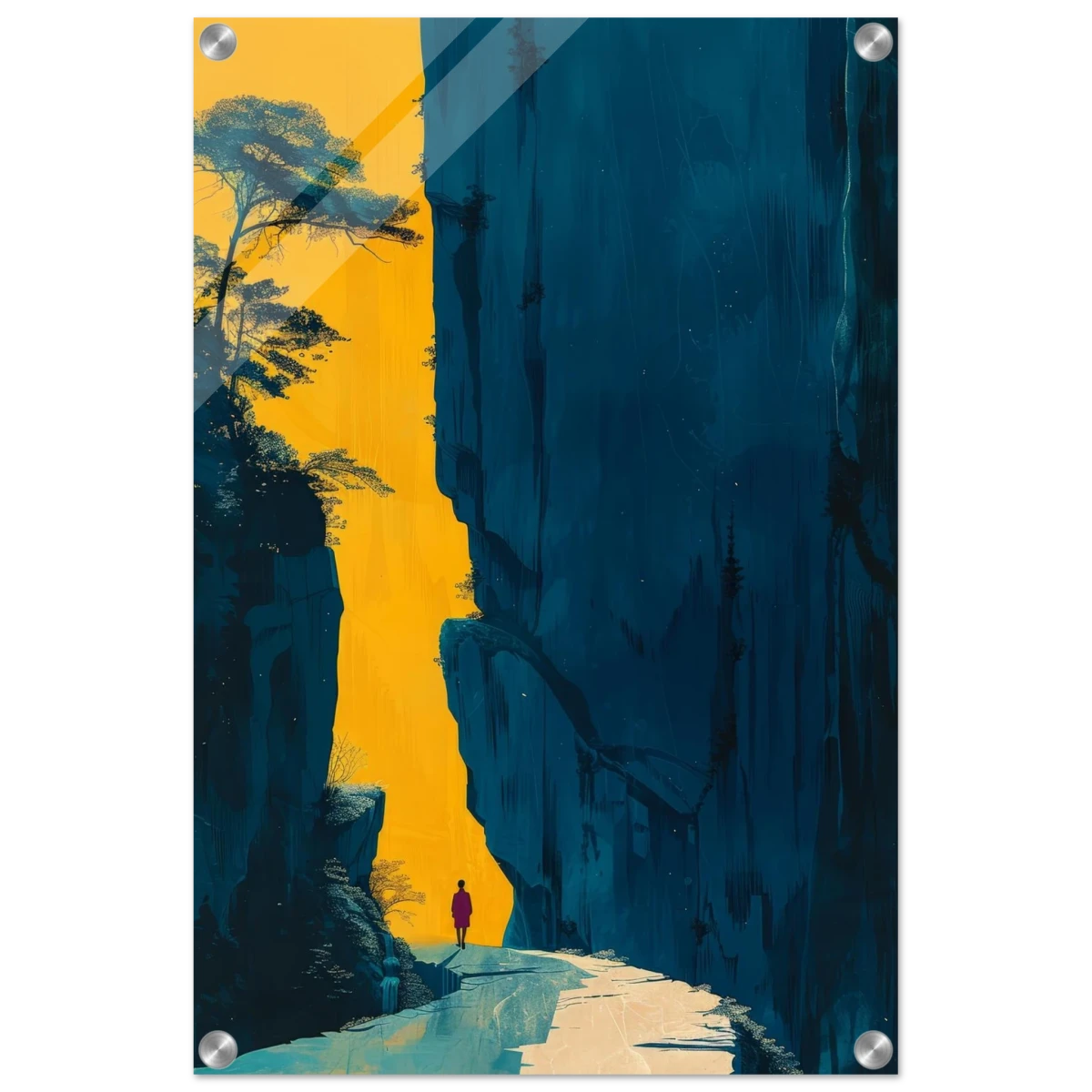 Path of Solitude – Modern Scenic Wall Art - Acrylic Print - 40x60 cm / 16x24″ -