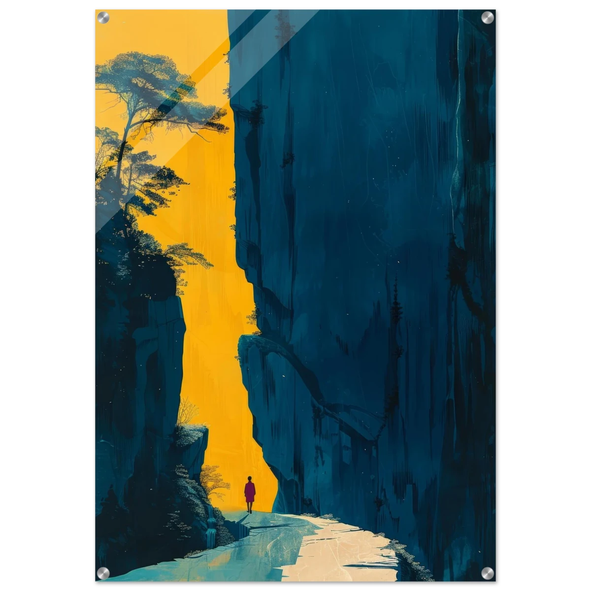 Path of Solitude – Modern Scenic Wall Art - Acrylic Print - 70x100 cm / 28x40″ -