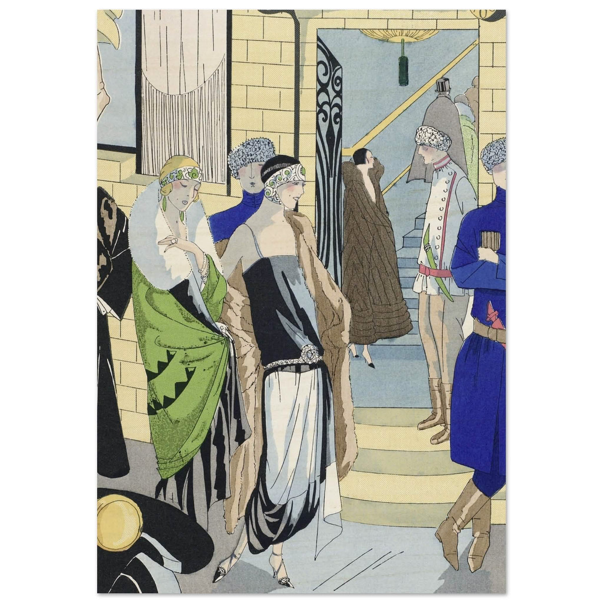 Paul Poiret and Philippe et Gaston (1924) - Wood Prints - 70x100 cm / 28x40″ - 10 mm