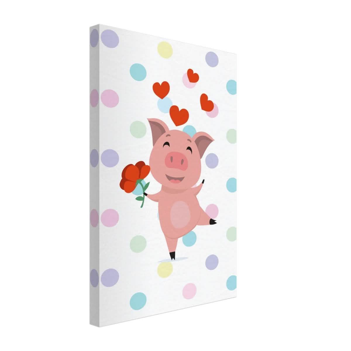 Peppa Pig | Kids Room Canvas Wall Art – Immersive Nursery Decor with Enhanced Texture - 30x45 cm / 12x18″ - Design Option 1 -