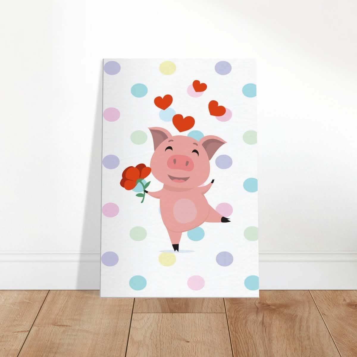 Peppa Pig | Kids Room Canvas Wall Art – Immersive Nursery Decor with Enhanced Texture - 60x90 cm / 24x36″ - Design Option 3 -