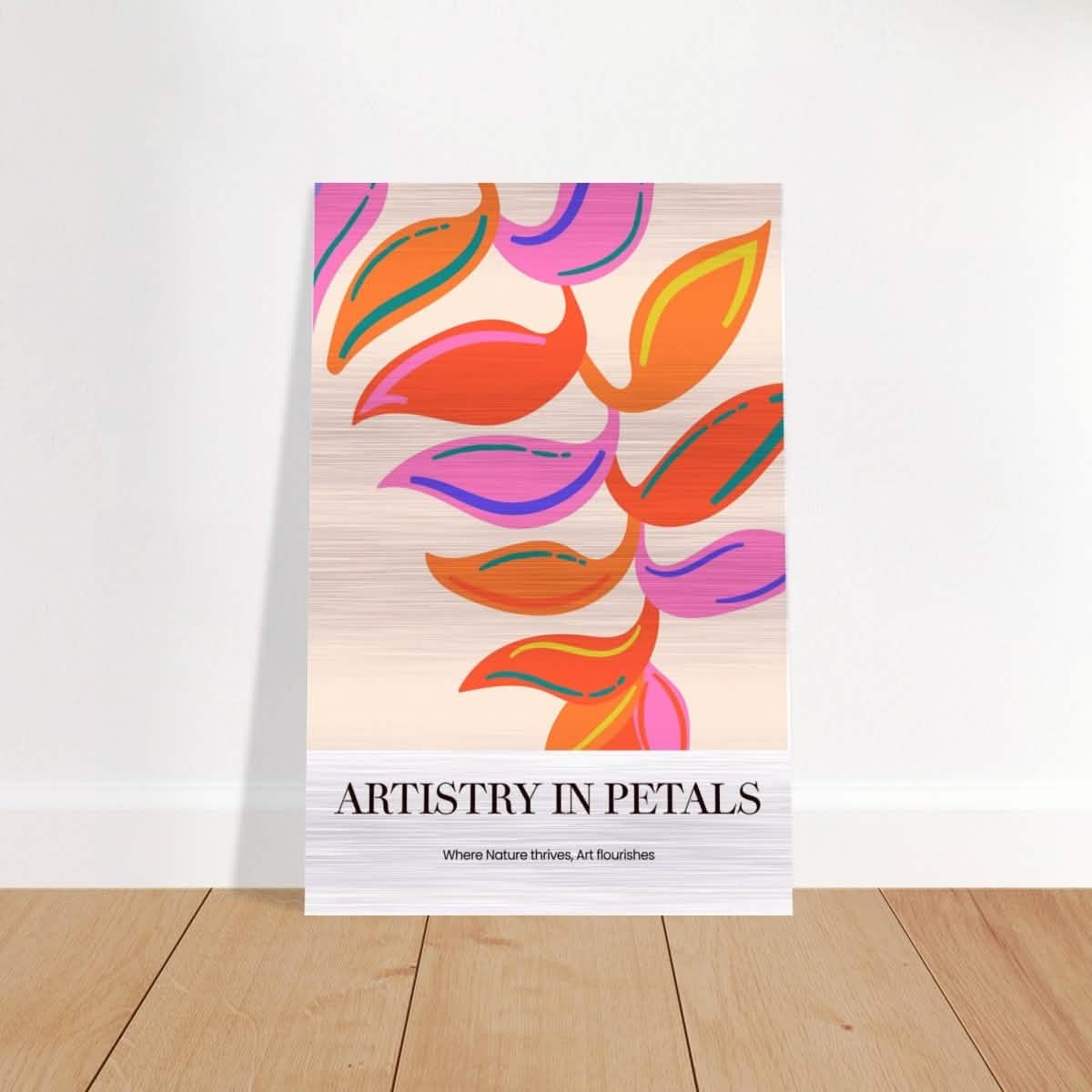 Petal Symphony - Brushed Aluminum Print - 30x45 cm / 12x18″ -