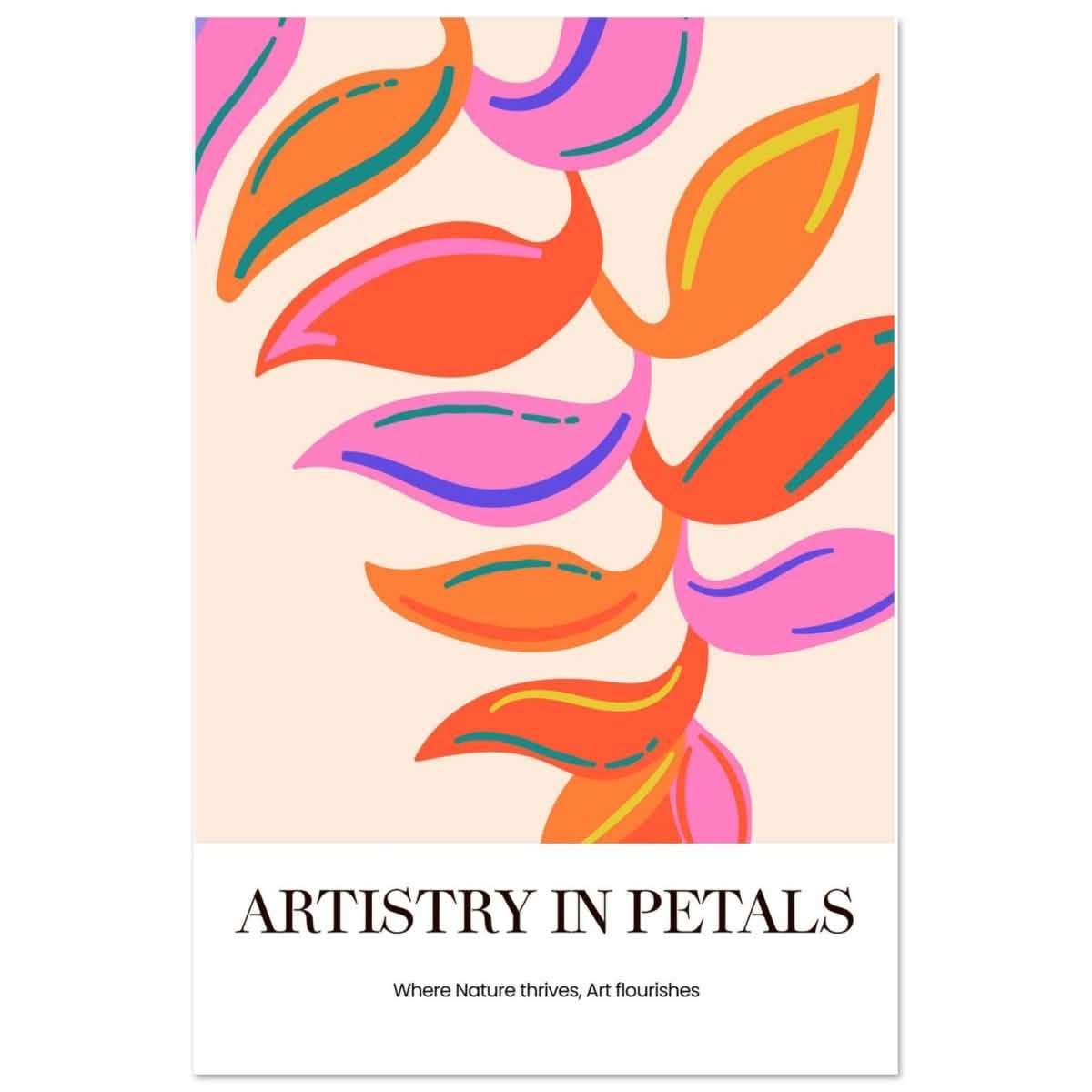 Petal Symphony - Aluminum Print - 50x75 cm / 20x30″ -