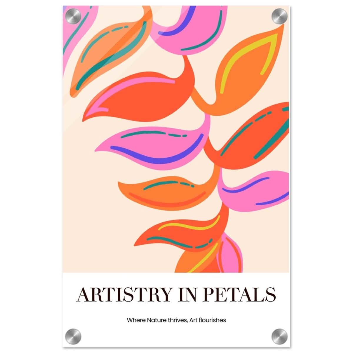 Petal Symphony - Acrylic Print - 30x45 cm / 12x18″ -