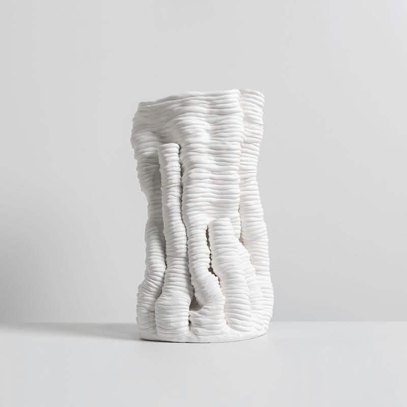 Popcorn Abstract Resin Vase – Modern Art Sculpture Home Décor - Large (34.5 x 19 x 18 cm) -