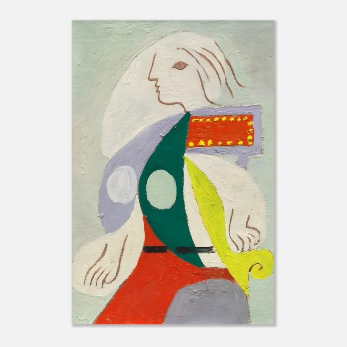 PORTRAIT DE MARIE - THÉRÈSE by Pablo Picasso 1932 - Aluminum Print - 30x45 cm / 12x18″ -