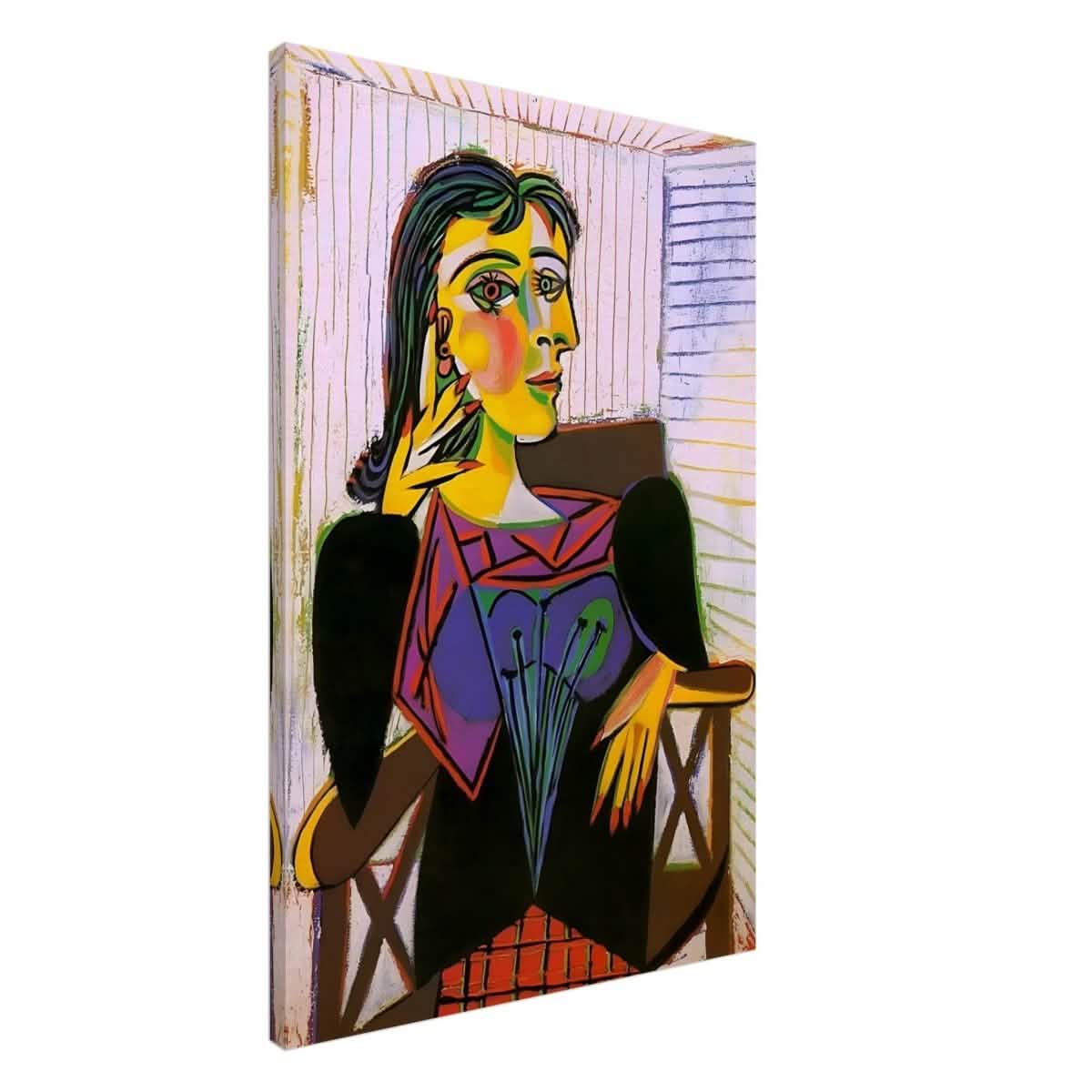 Portrait of Dora Maar by Pablo Picasso | Cubism wall art print - Canvas - 60x90 cm / 24x36″ -