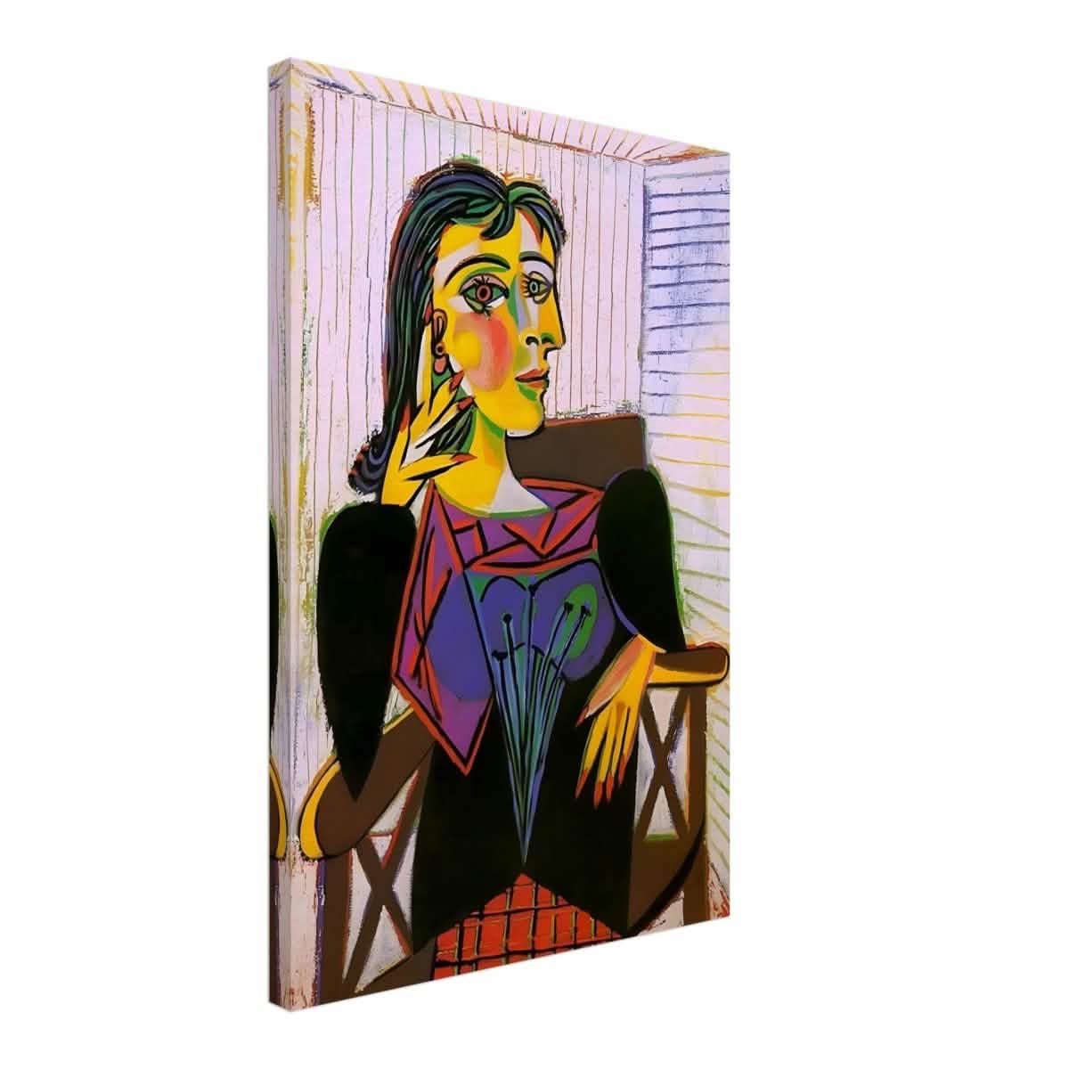 Portrait of Dora Maar by Pablo Picasso | Cubism wall art print - Canvas - 40x60 cm / 16x24″ -